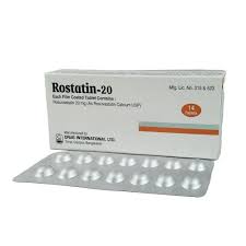 Rostatin 20mg 14's Tab Drug Int.